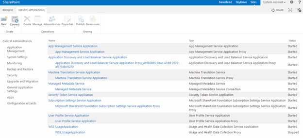 Search Service Application
